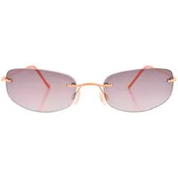 FRUITIES Orange Rimless Sunglasses sold by Giant Vintage