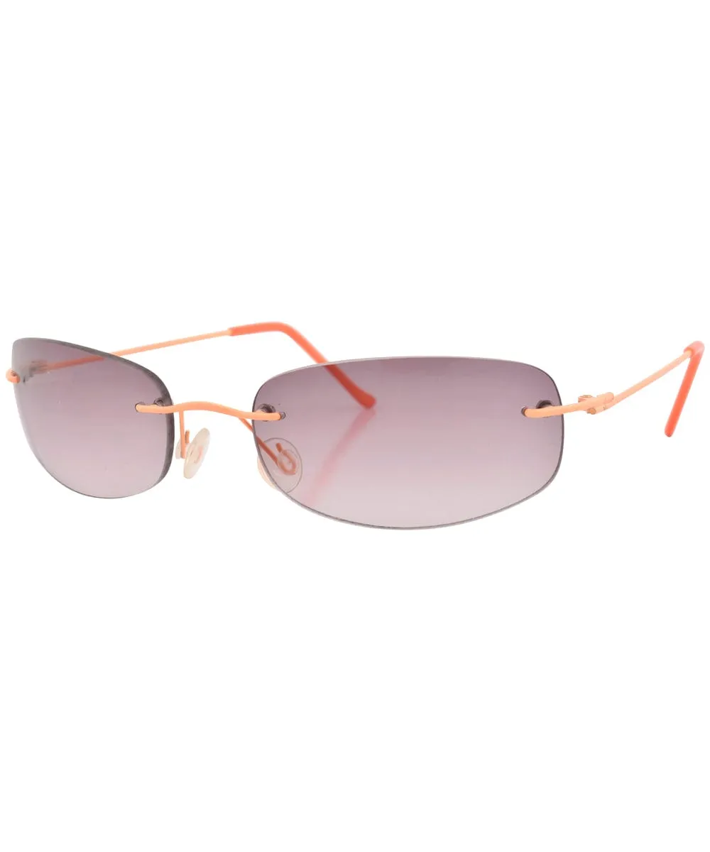 FRUITIES Orange Rimless Sunglasses sold by Giant Vintage product image thumbnail 2