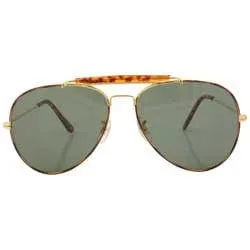 JON Gold/Tortoise Aviator Sunglasses sold by Giant Vintage