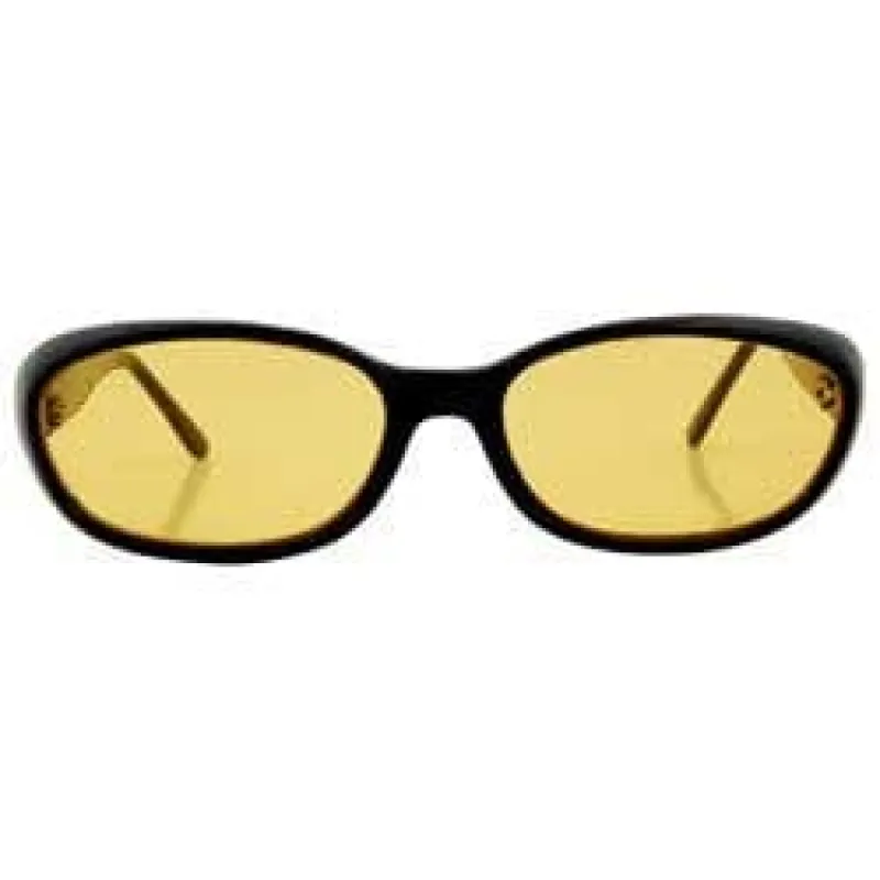 JUJUBE Black/Yellow Square Sunglasses sold by Giant Vintage