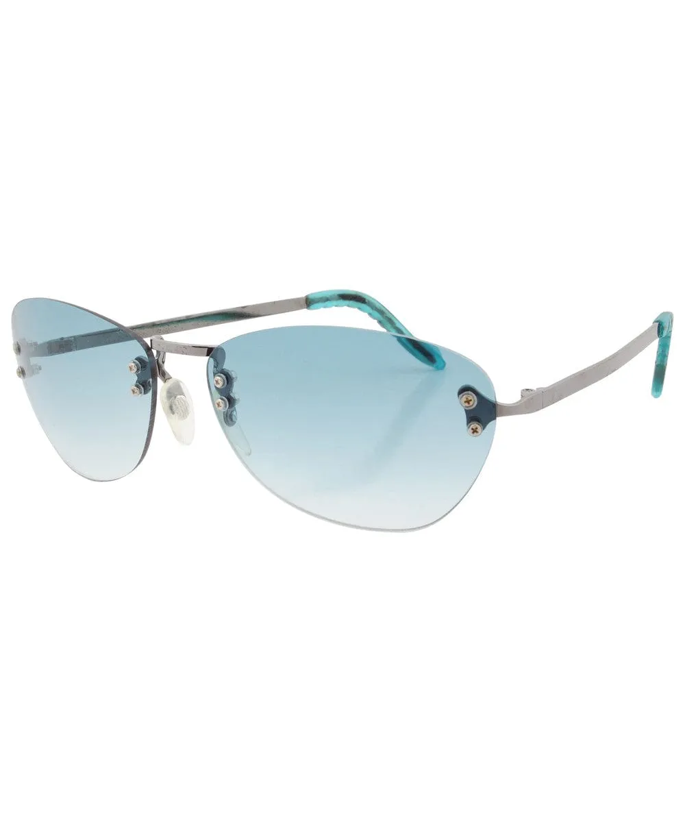 DOLLS Green Rimless Sunglasses sold by Giant Vintage product image thumbnail 2