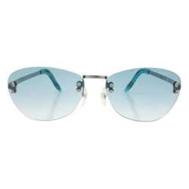 DOLLS Green Rimless Sunglasses sold by Giant Vintage