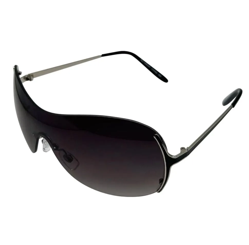SWAGGER Y2K Rimless Shield Sunglasses sold by Giant Vintage product image thumbnail 4