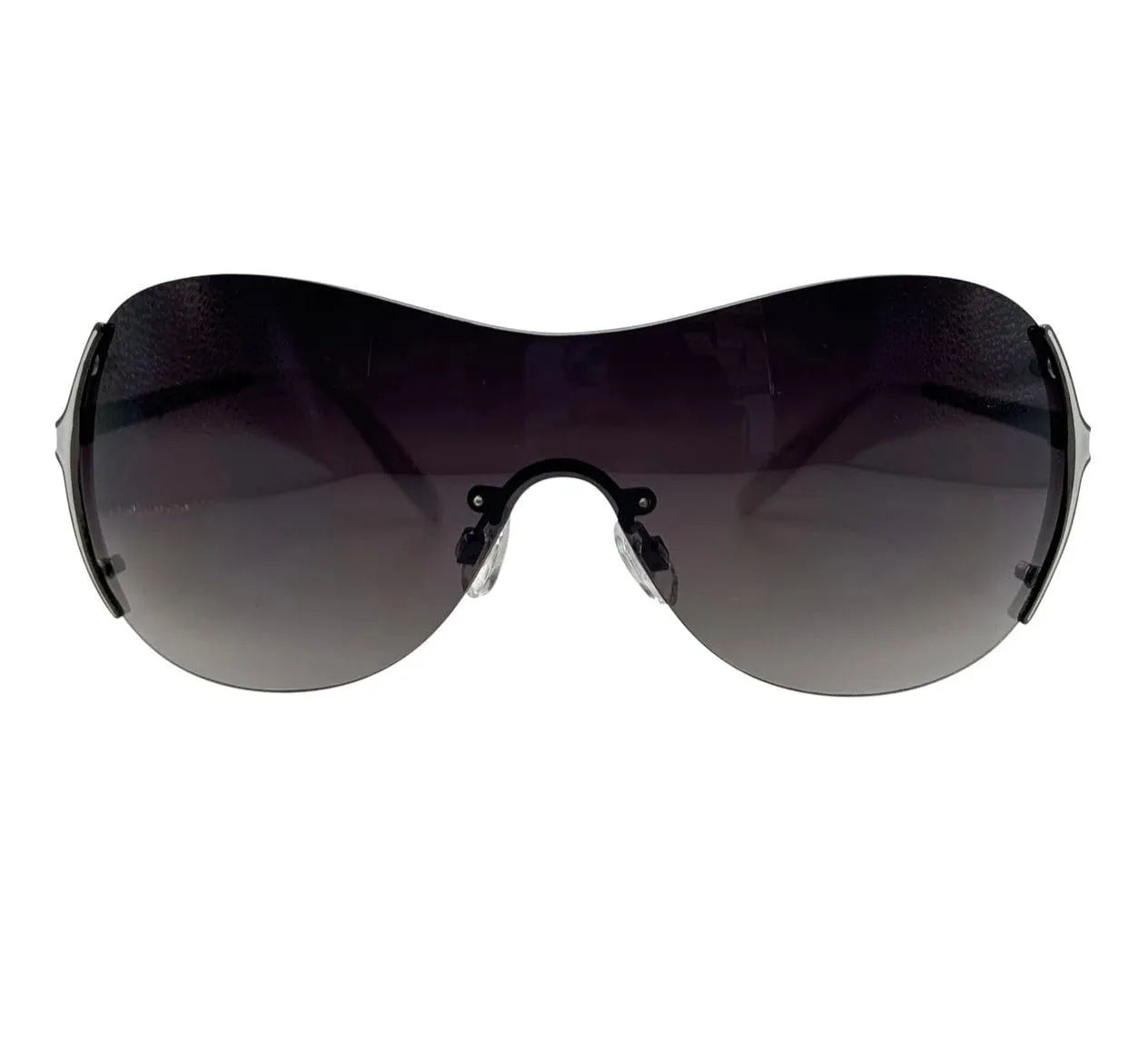 SWAGGER Y2K Rimless Shield Sunglasses sold by Giant Vintage