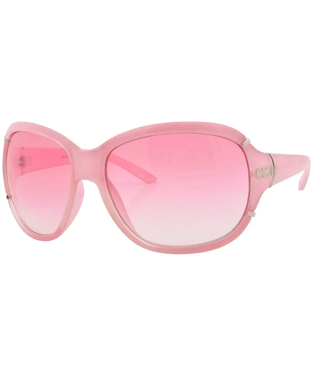 GLOBAL Pink Oversized Sunglasses sold by Giant Vintage product image thumbnail 2