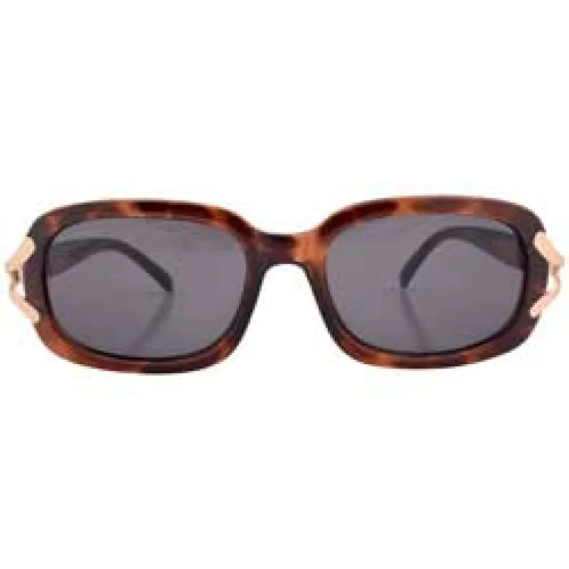 SUNDAY Gloss Tortoise Square Sunglasses sold by Giant Vintage