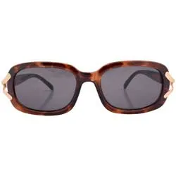 SUNDAY Gloss Tortoise Square Sunglasses sold by Giant Vintage