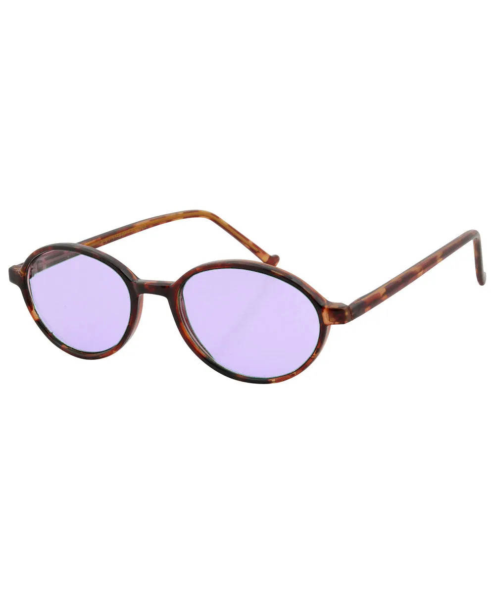 CARTER Demi/Purple Oval Sunglasses sold by Giant Vintage product image thumbnail 2