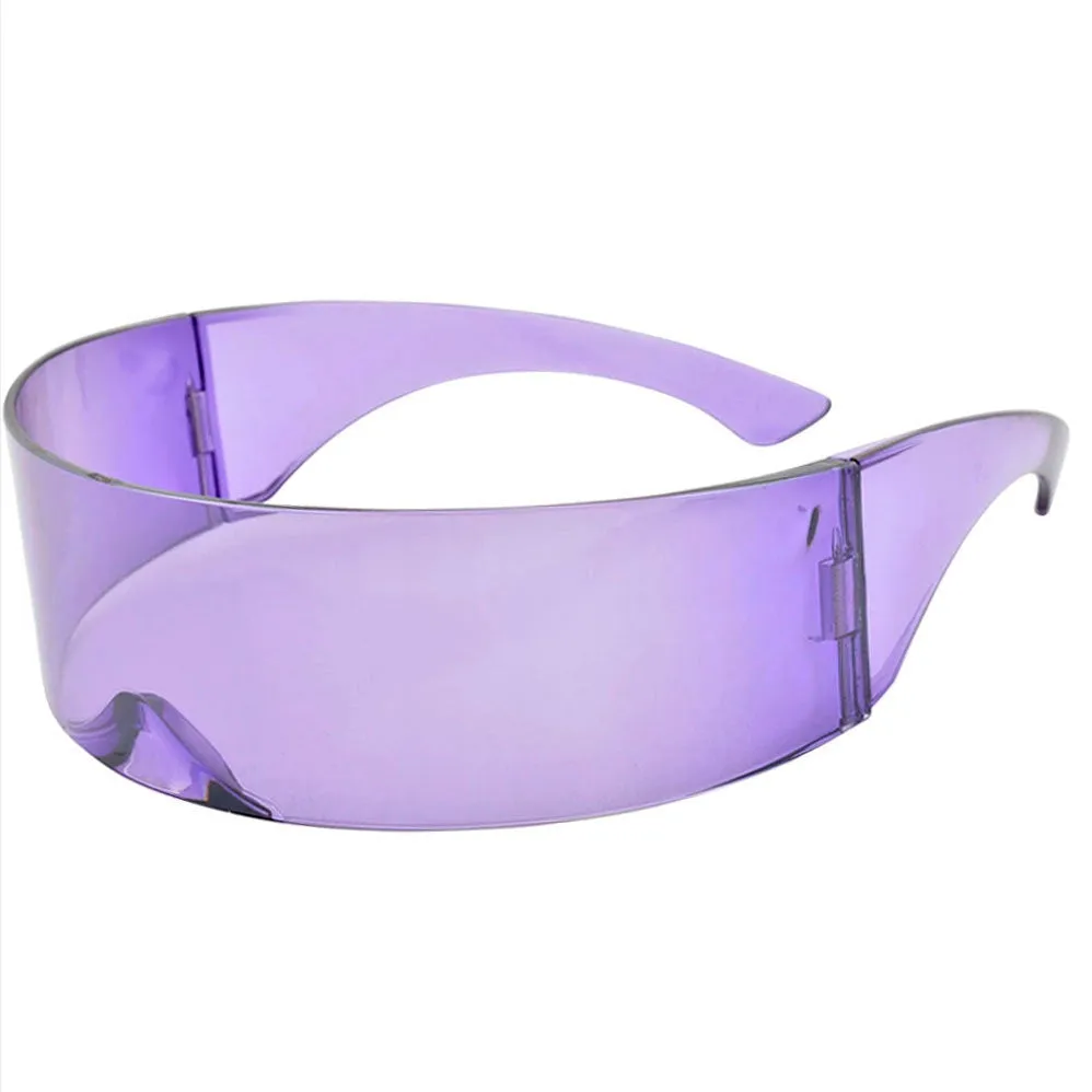 MELD Purple Shield Sunglasses sold by Giant Vintage