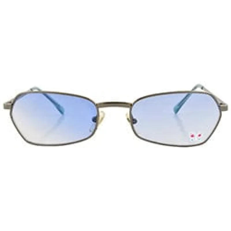 T.Y.V.M. Blue/Butterfly Rimless Sunglasses sold by Giant Vintage