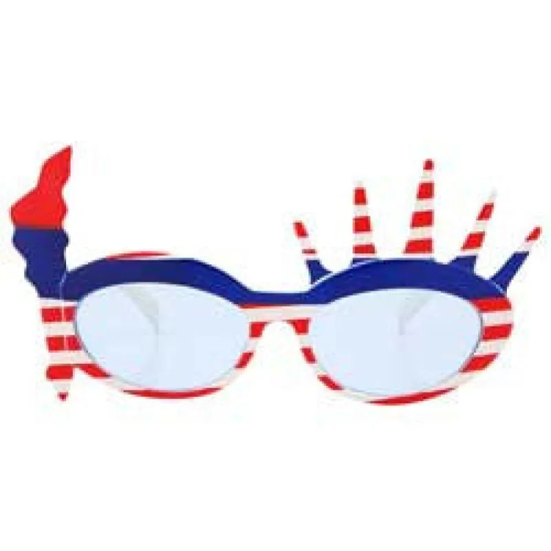 LIBERTAE Red/White/Blue Oval Sunglasses sold by Giant Vintage