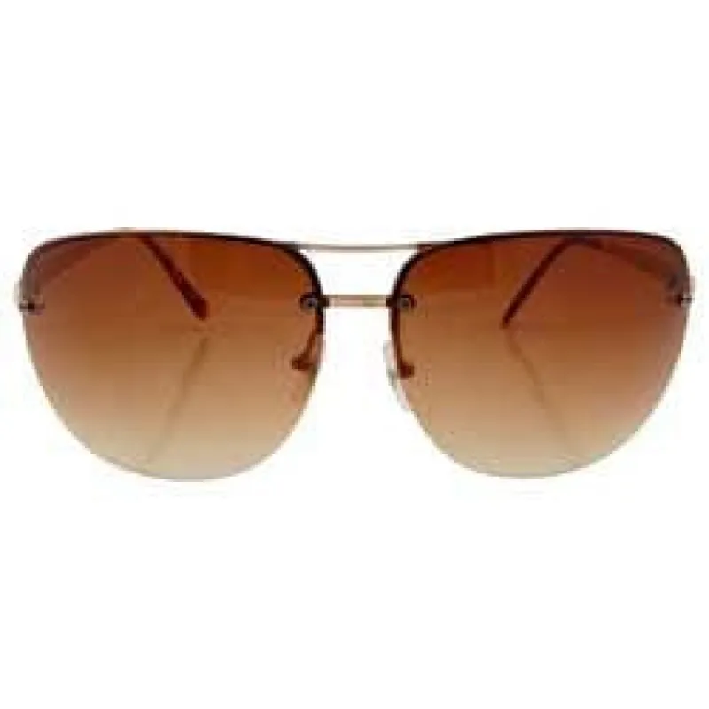 LIVE! Brown Aviator Sunglasses sold by Giant Vintage