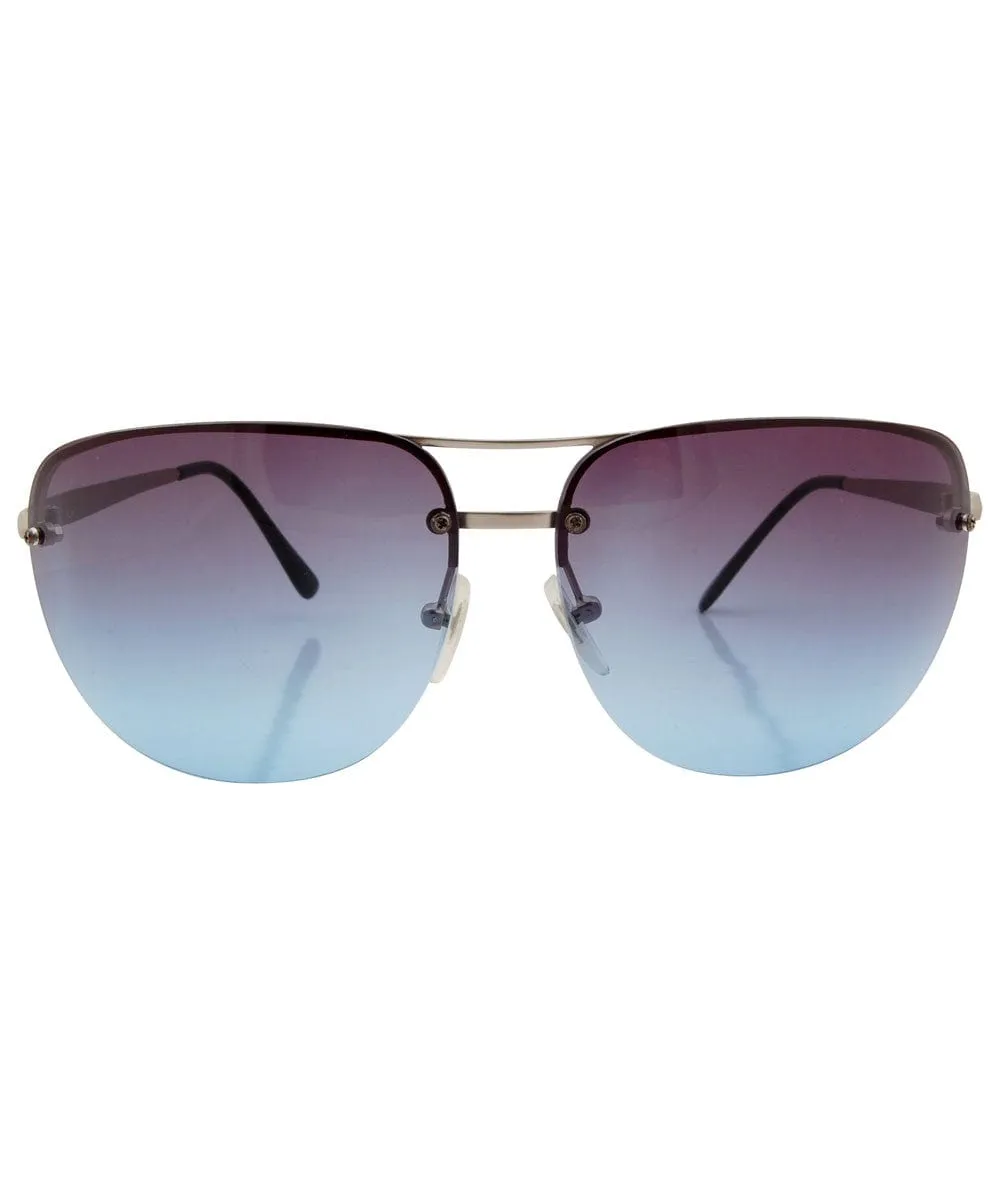 LIVE! Dark Blue Aviator Sunglasses sold by Giant Vintage product image thumbnail 3