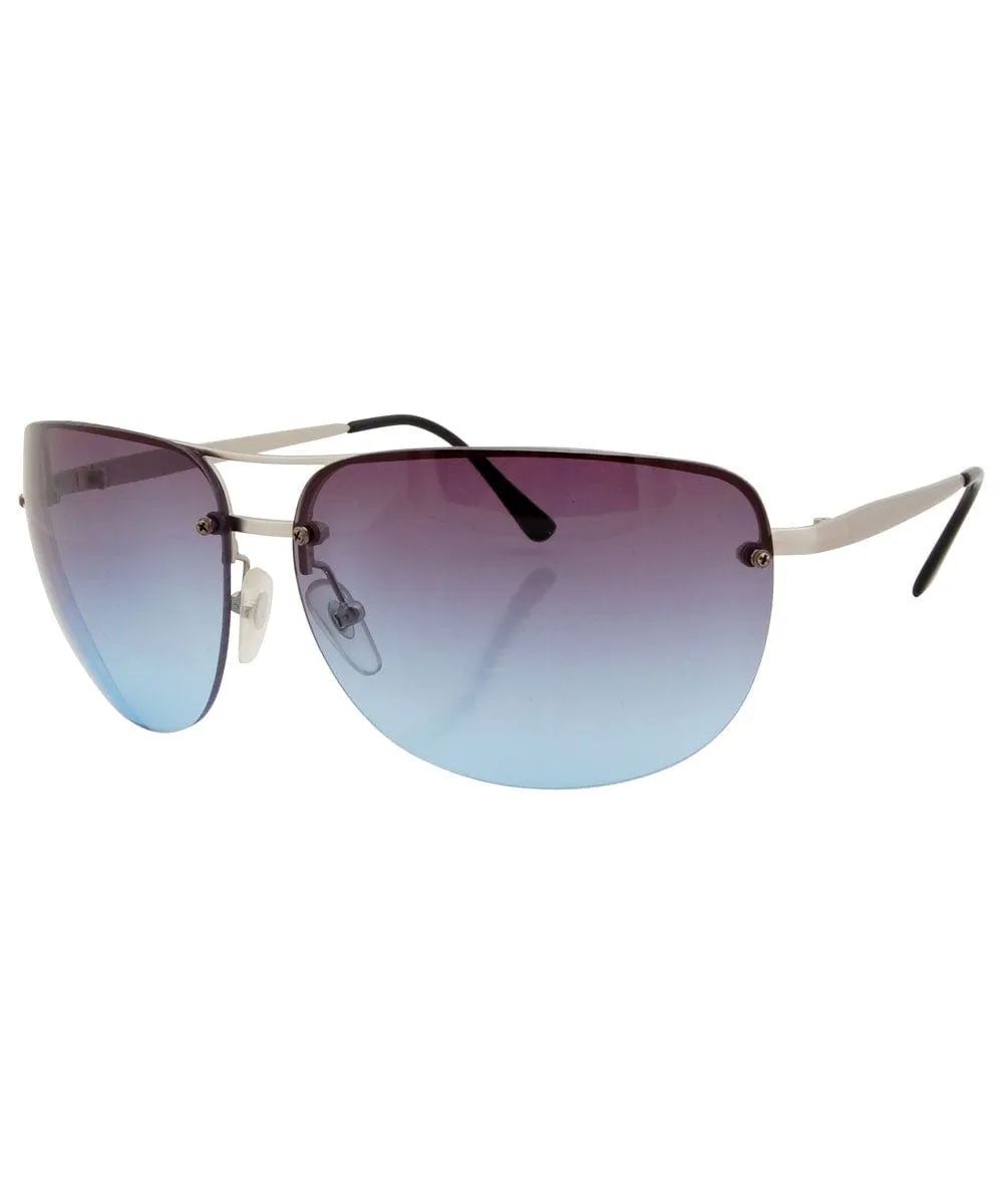 LIVE! Dark Blue Aviator Sunglasses sold by Giant Vintage product image thumbnail 2