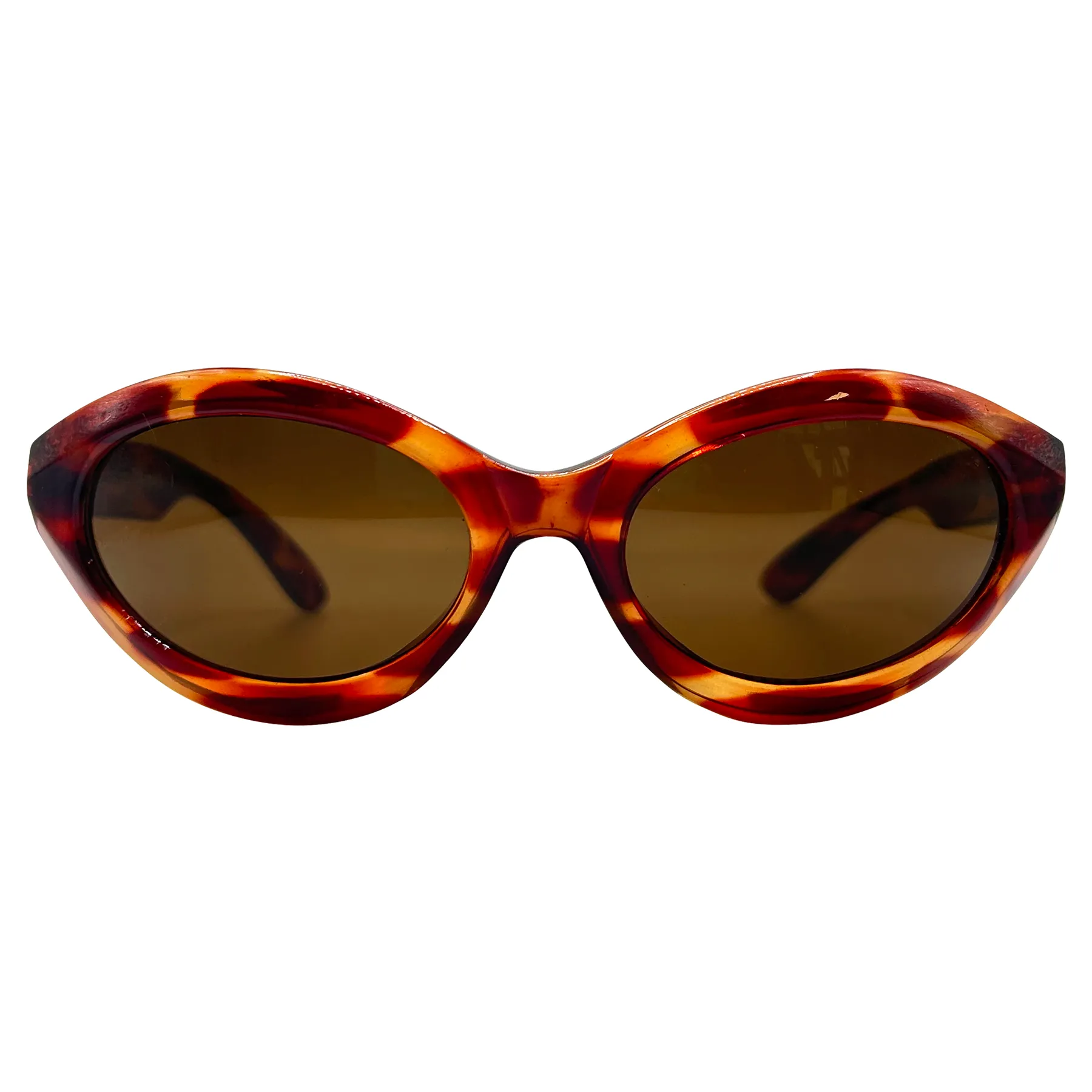 SPACED Tortoise/Brown Retro Cat-Eye Sunglasses sold by Giant Vintage