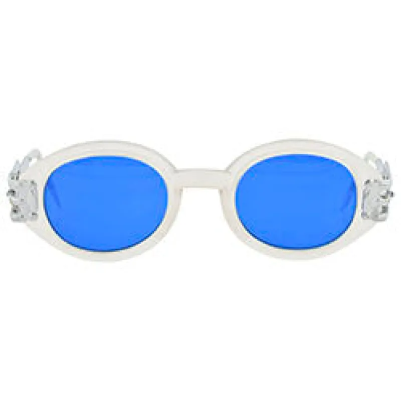 QUAGSIRE Frost/Blue Oval Sunglasses sold by Giant Vintage