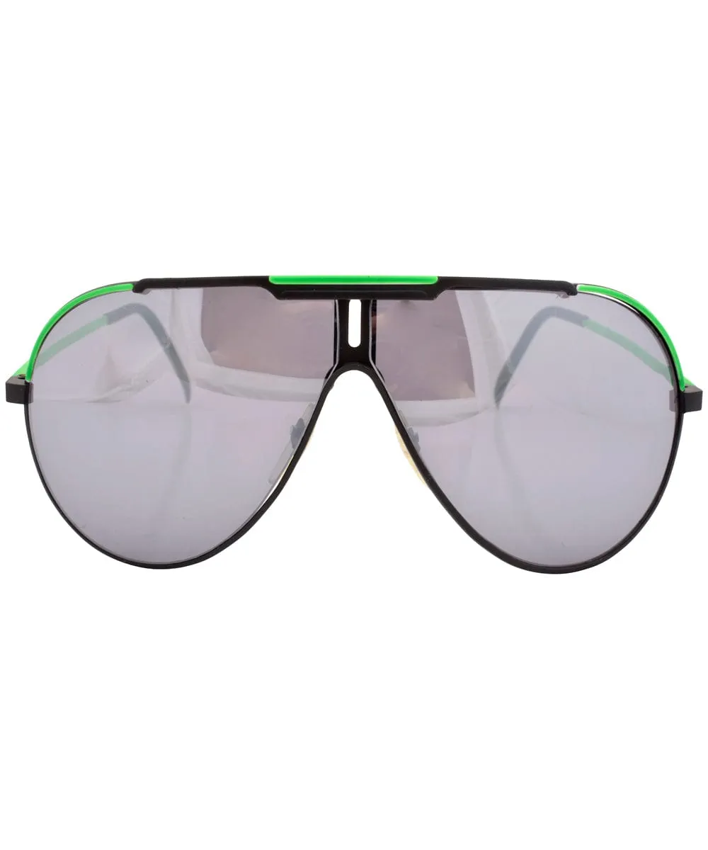 FRISCO Green Aviator Sunglasses sold by Giant Vintage product image thumbnail 3