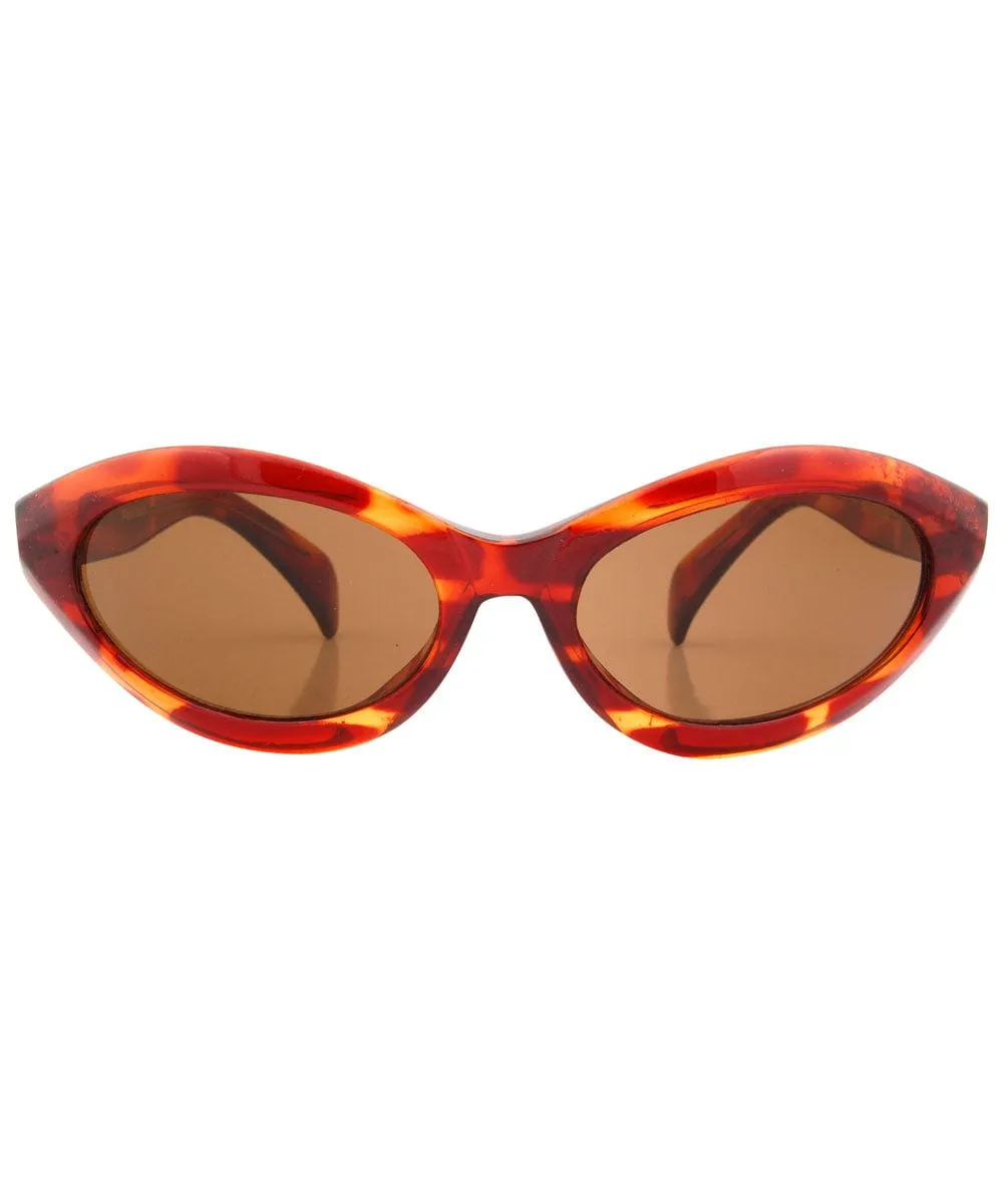 MORAY Tortoise/Brown Cat-Eye Sunglasses sold by Giant Vintage