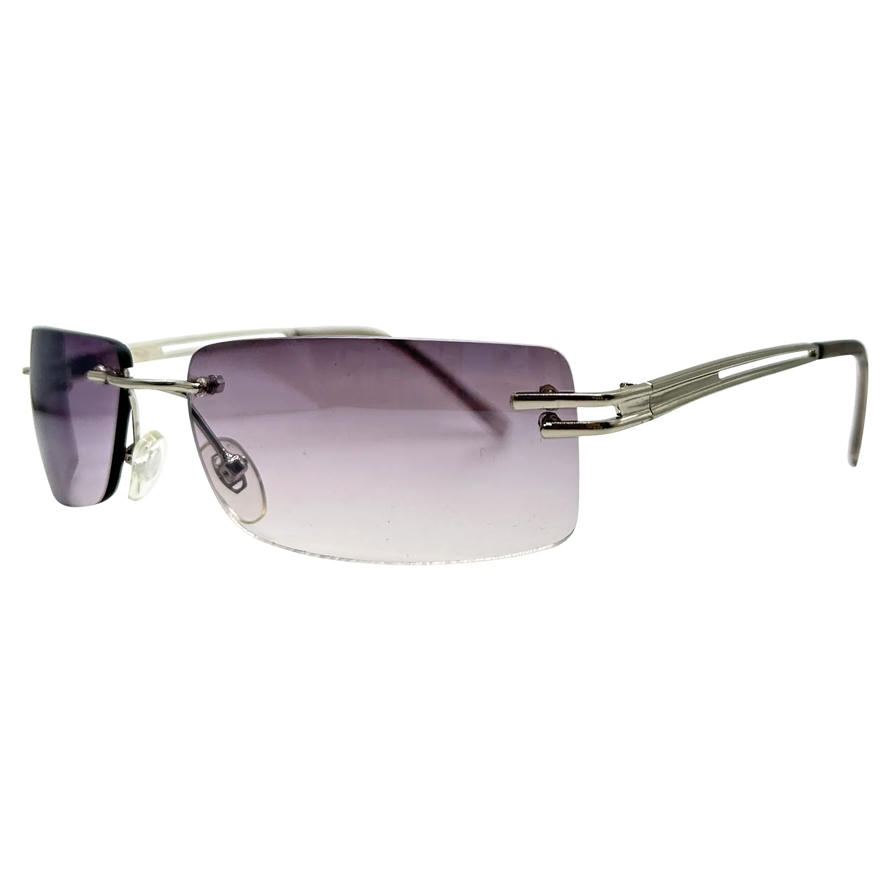 STRUT Rimless Y2K Sunglasses sold by Giant Vintage product image thumbnail 2