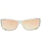 GOODY White/Amber Y2K Wrap Sunglasses sold by Giant Vintage