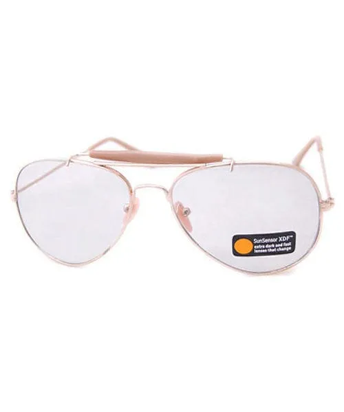 CX-OFFICER Gold Aviator Sunglasses sold by Giant Vintage product image thumbnail 2