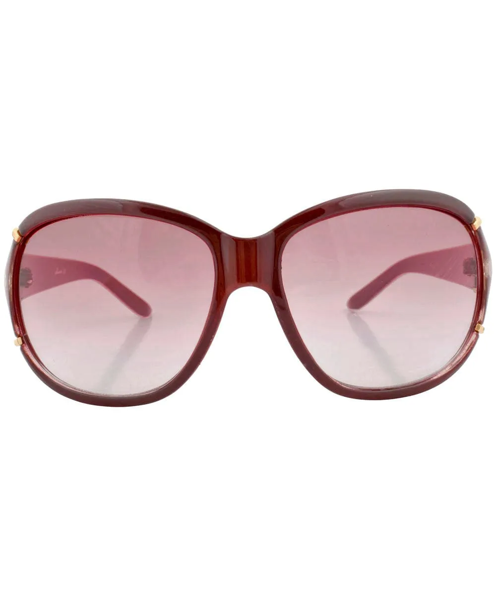 GLOBAL Bordeaux Oversized Sunglasses sold by Giant Vintage product image thumbnail 3