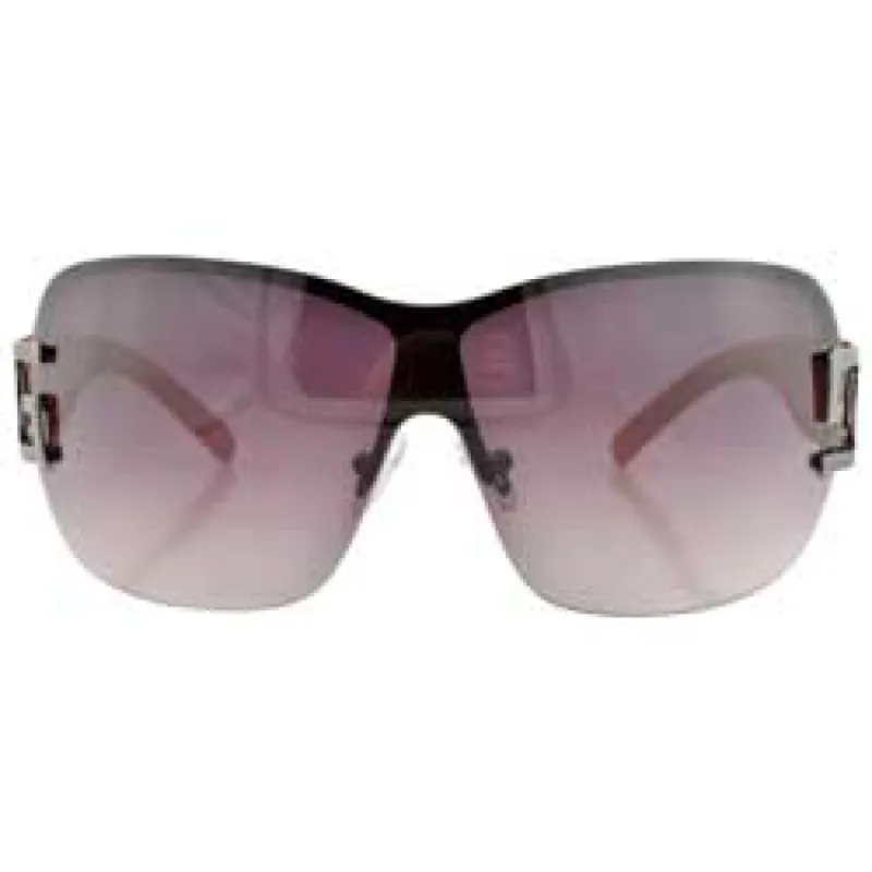 LETHAL Red/Smoke Rimless Sunglasses sold by Giant Vintage