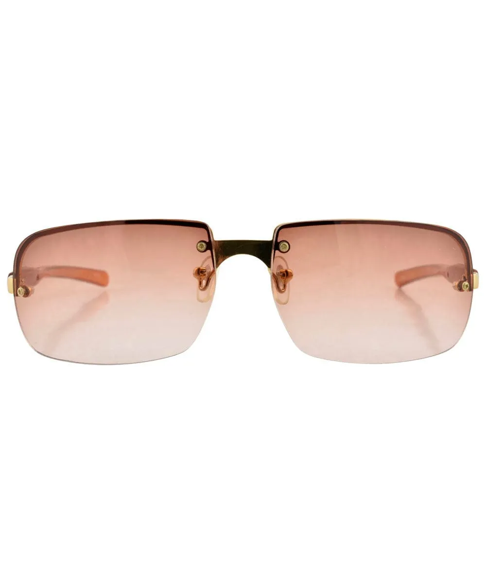 YUMCH Brown Aviator Sunglasses sold by Giant Vintage product image thumbnail 3