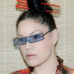 CHOW MEIN Blue Fashion-Forward Sunglasses sold by Giant Vintage