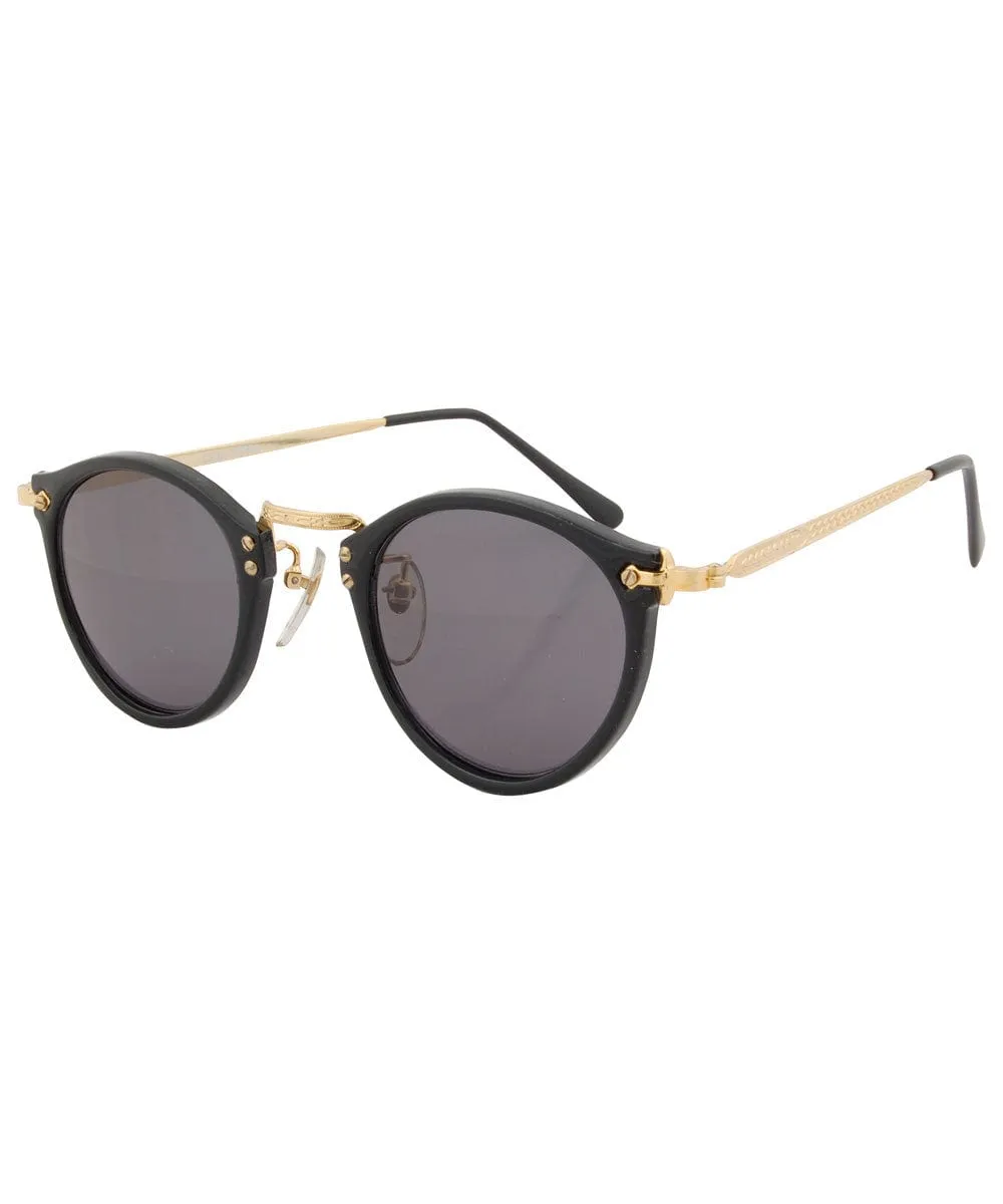 COURT Black/Gold Classic Sunglasses sold by Giant Vintage