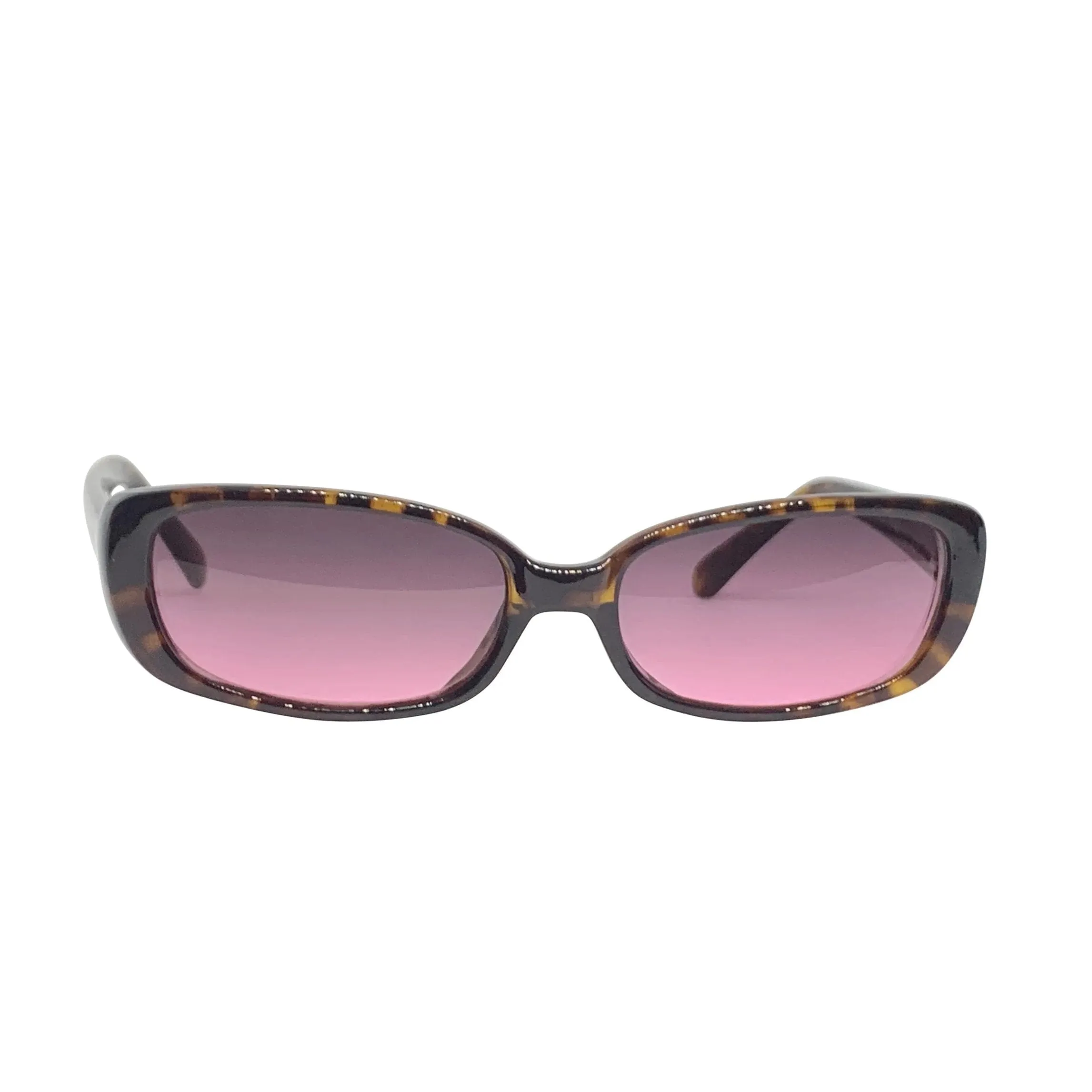BUGGIN’ Tortoise and Pink 90s Square Sunnies sold by Giant Vintage