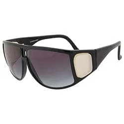 EASY Black Shield Sunglasses sold by Giant Vintage
