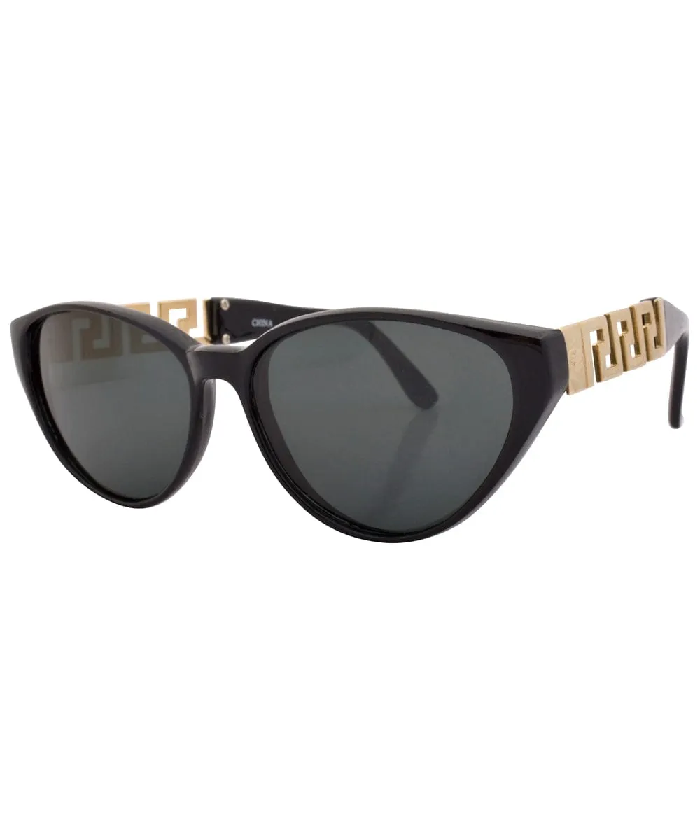 VOOCHIE Black Cat-Eye Sunglasses sold by Giant Vintage product image thumbnail 3