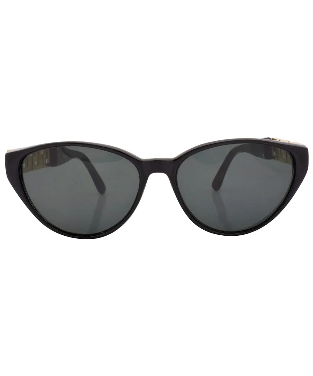 VOOCHIE Black Cat-Eye Sunglasses sold by Giant Vintage product image thumbnail 2
