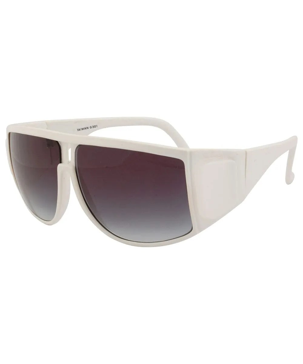 EASY White Shield Sunglasses sold by Giant Vintage product image thumbnail 3