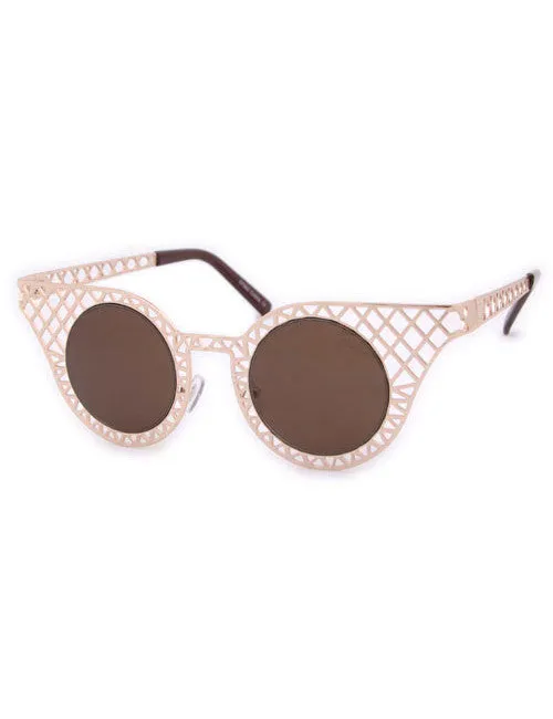 JOT Gold Cat-Eye Sunglasses sold by Giant Vintage product image thumbnail 2