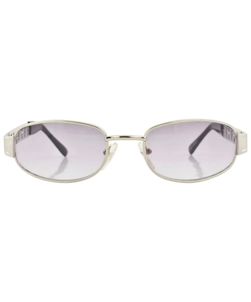 HAL Silver/Smoke Square Sunglasses sold by Giant Vintage product image thumbnail 3