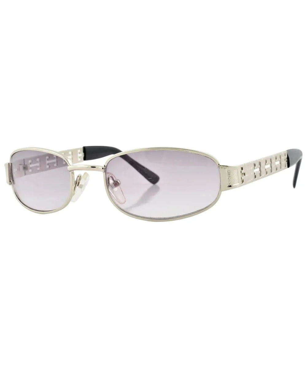HAL Silver/Smoke Square Sunglasses sold by Giant Vintage product image thumbnail 2