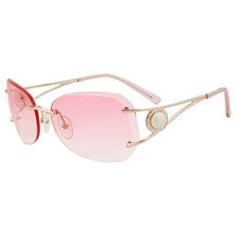 FETCH Pink Rimless Sunglasses sold by Giant Vintage