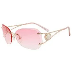 FETCH Pink Rimless Sunglasses sold by Giant Vintage