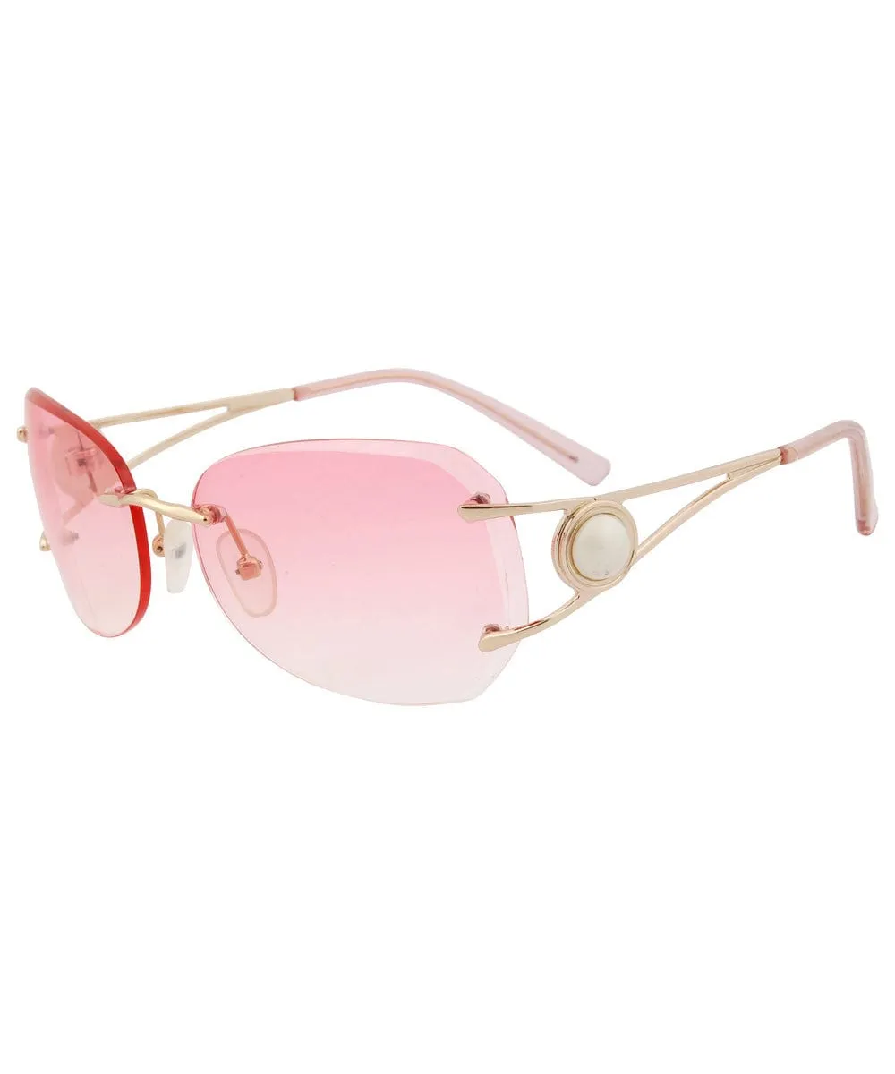 FETCH Pink Rimless Sunglasses sold by Giant Vintage product image thumbnail 3