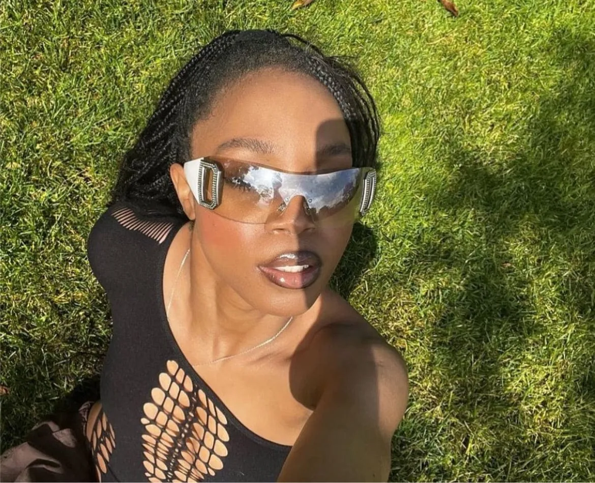 GHOSTED Flash Rimless Shield Sunglasses sold by Giant Vintage product image thumbnail 3