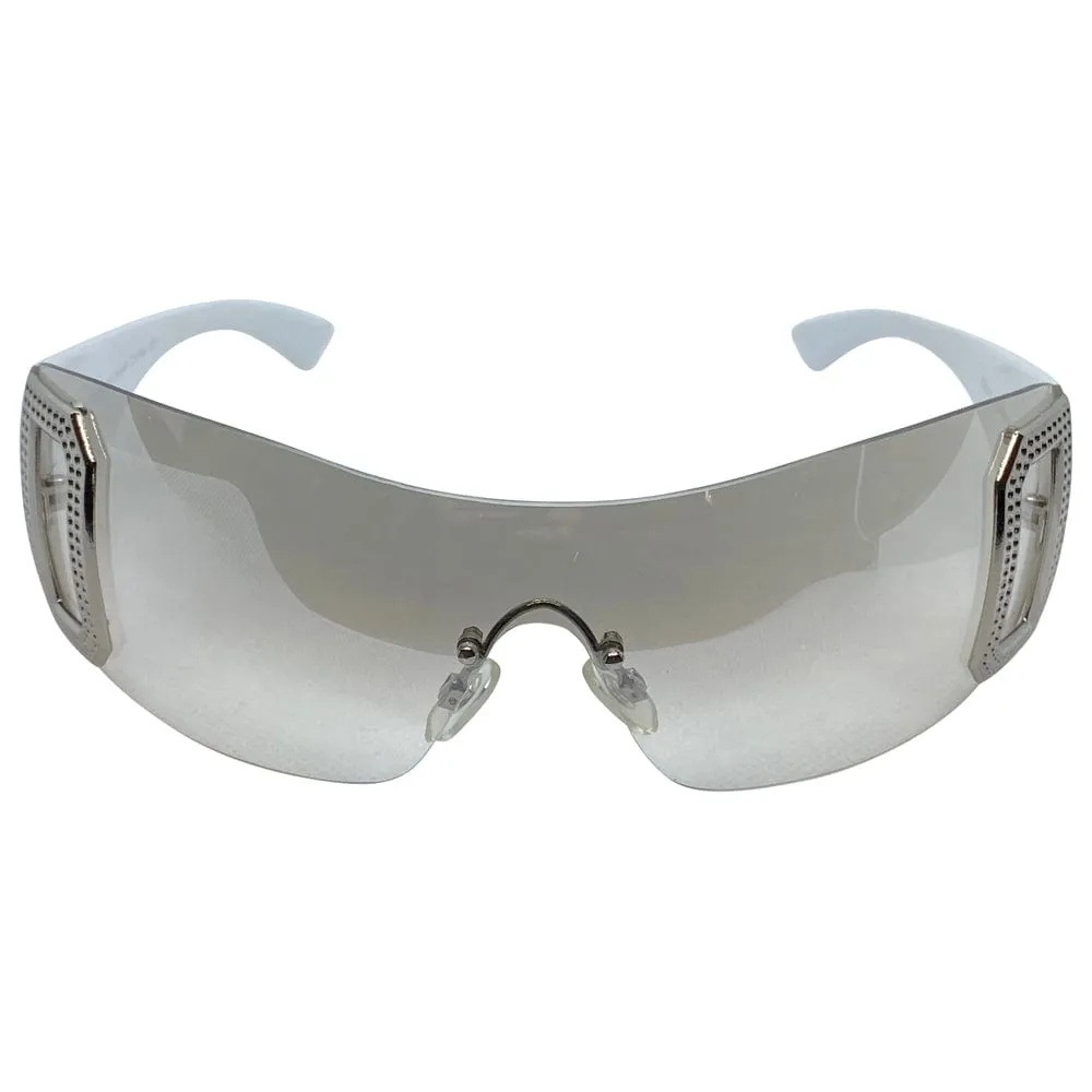 GHOSTED Flash Rimless Shield Sunglasses sold by Giant Vintage product image thumbnail 2