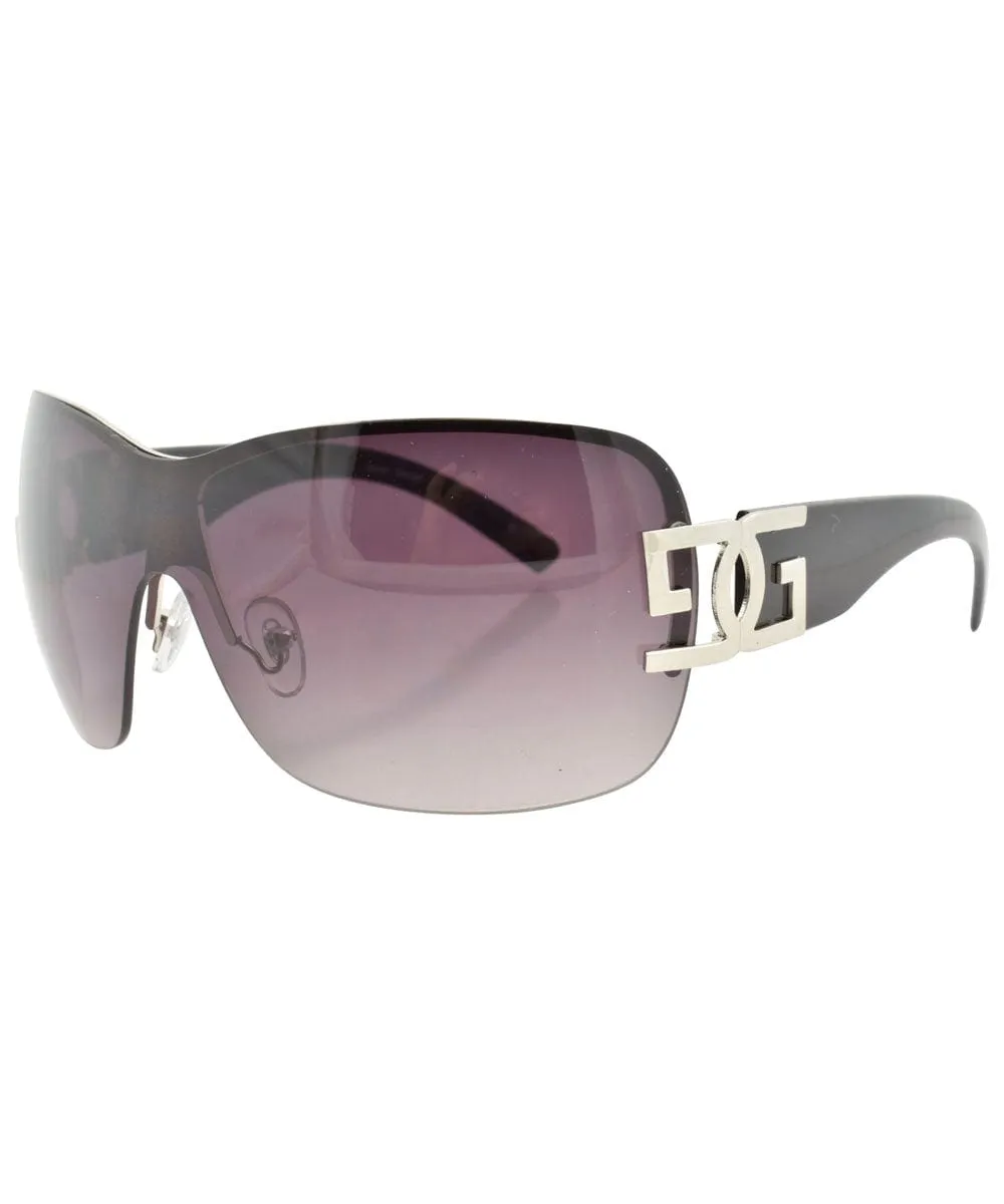 LETHAL Black/Smoke Rimless Sunglasses sold by Giant Vintage product image thumbnail 2
