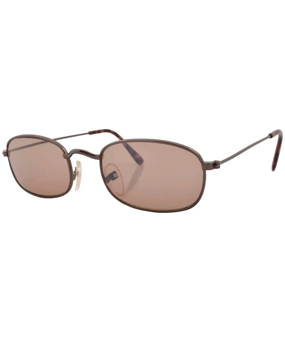 OUTSIDER Brown Square Sunglasses sold by Giant Vintage product image thumbnail 2
