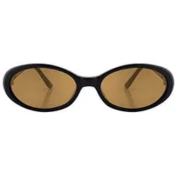 FUNKED Black/Brown Oval Sunglasses sold by Giant Vintage