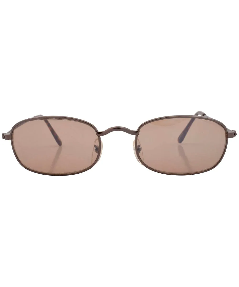 OUTSIDER Brown Square Sunglasses sold by Giant Vintage product image thumbnail 3