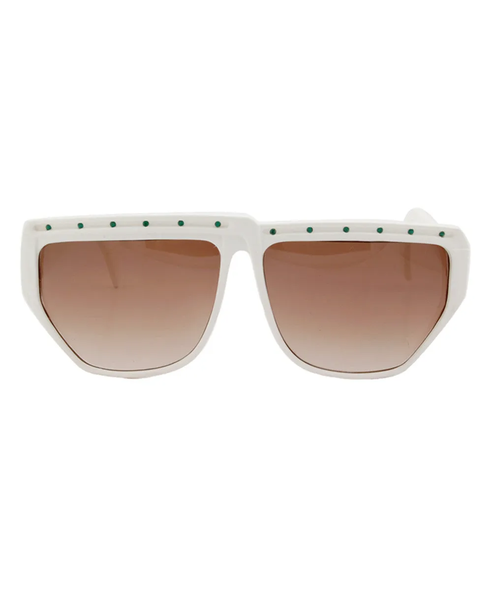 TURNSTILE White 80s Sunglasses sold by Giant Vintage product image thumbnail 3