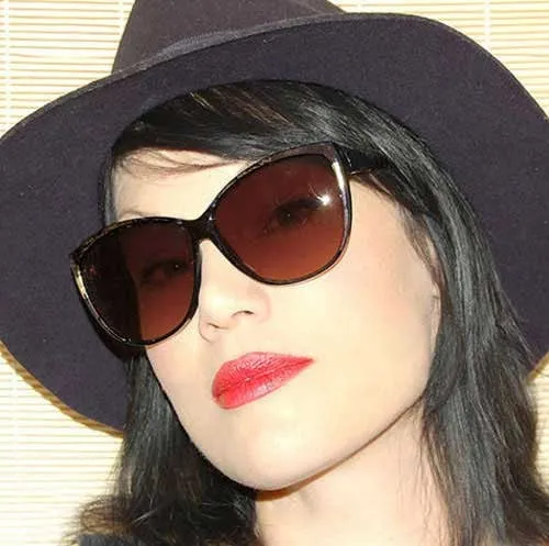 SIMONE Brown Cat-Eye Sunglasses sold by Giant Vintage product image thumbnail 3