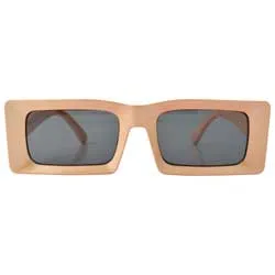 DEUCE Orange Square Mod Sunglasses sold by Giant Vintage